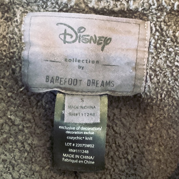 Barefoot Dreams CozyChic Carbon Disney Men's Mickey Joggers Pants Men’s Sz Small - Picture 9 of 11